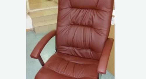 Обтяжка офисного кресла. Салаир